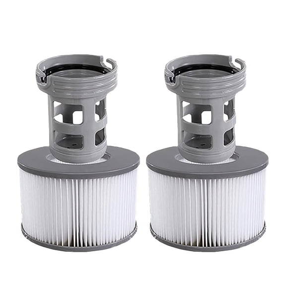 Accessories for Mspa Hot Tubs, Compatible with All MSpa Models from 2020, Includes Screw-in Base Adaptor + Screen Filter + Pool Filter, 2 Sets