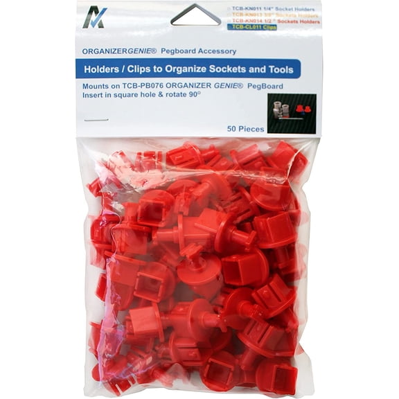 Accessories for ORGANIZER GENIE Pegboards to Scale Up Organized Workspace (Screwdriver Bits Magnetic Pad and Organizer Board)