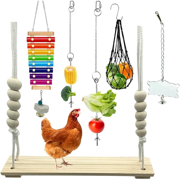 Accessories toys, swing toys, xylophone toys and mirrors, vegetable hanging feeders, vegetable skewers