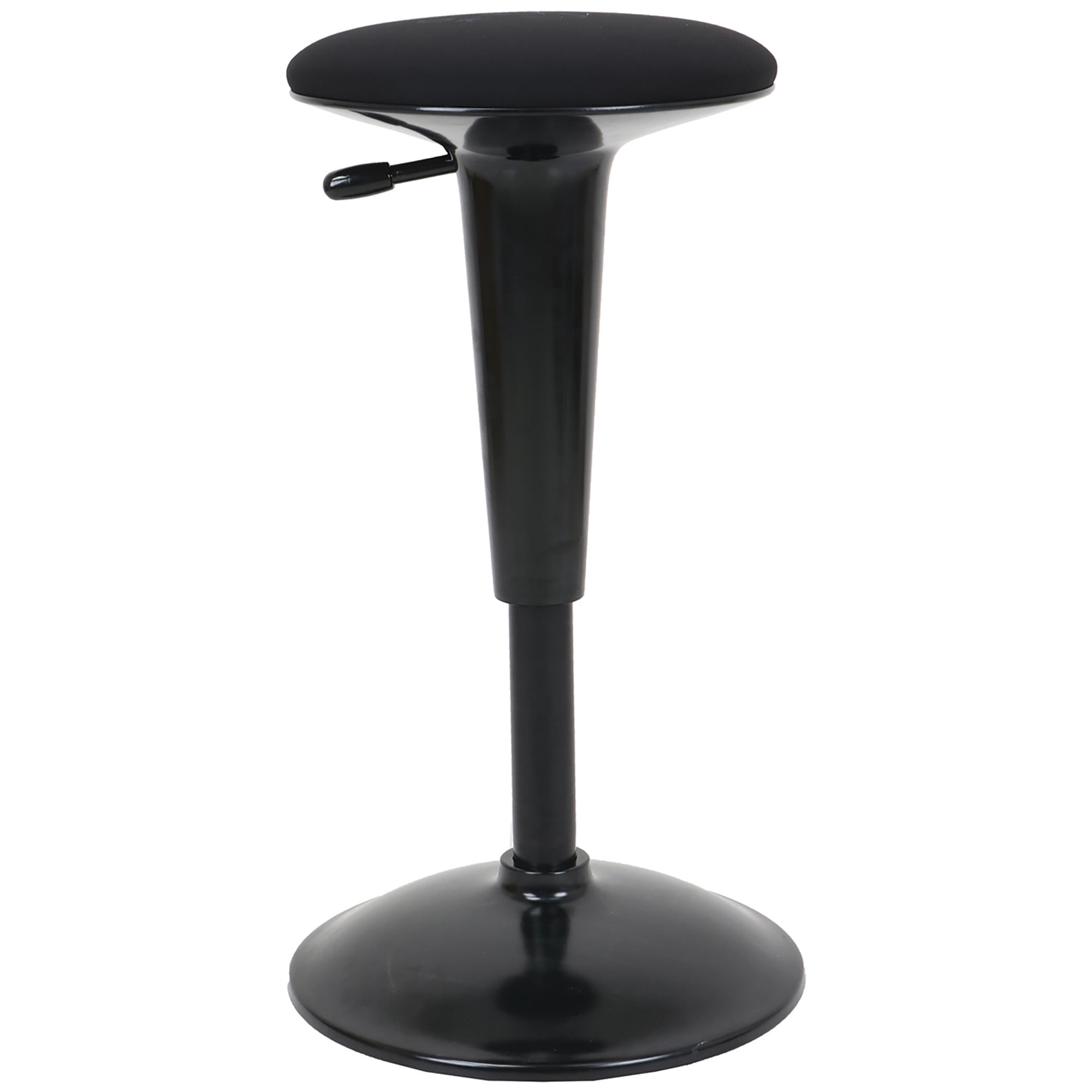 Adjustable Black and Gray Fabric Active Perch Stool