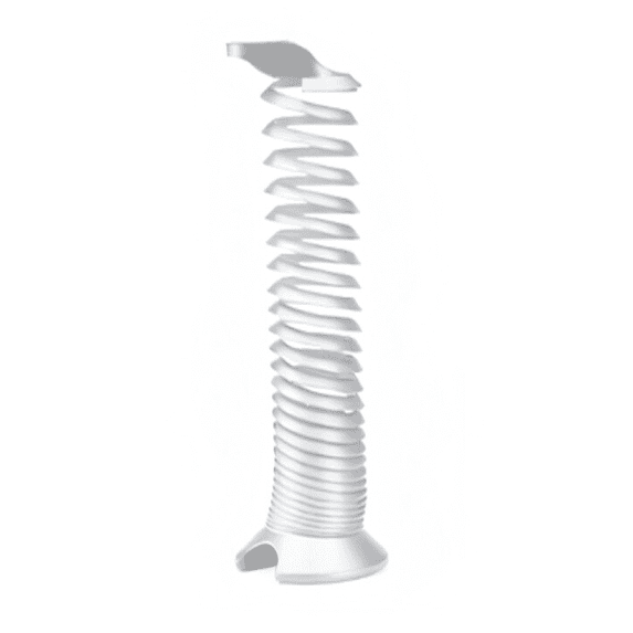We're it Coil Expandable Wire Manager - 51" Vertical Cable Management, Standing Desk Compatible, White