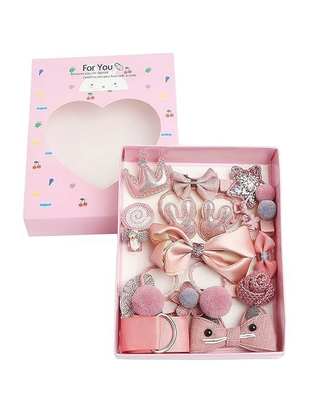 Accessorize Kingdom 18Pcs/Set Mix Style Headwear Set Children Accessories Ribbon Bow With Full Covered Clips Hairpins For Girls Princess Crown Hair Accessories With Gift Box 1 (Pack of 1)