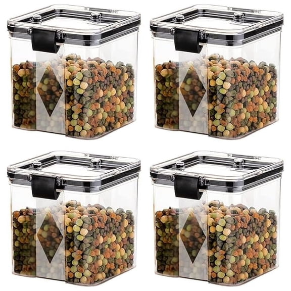 Accessorize Kingdom AirTight Kitchen Storage Container Set, Kitchen containers set, Kitchen Accessories Items For Storage Organizer(700ml, 4 pcs, Multi-Colour), Plastic