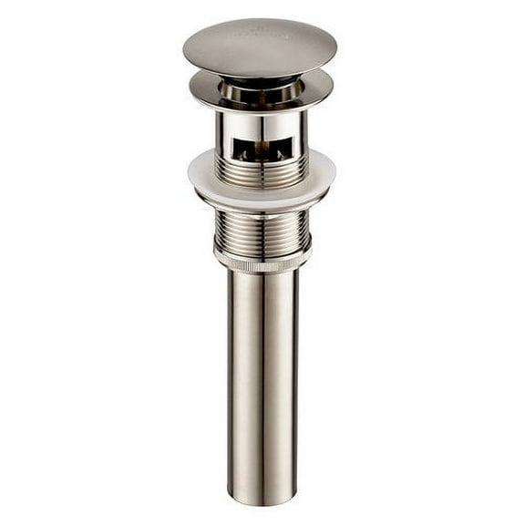 Accessory 1-1/4" Brass Pop up with Overflow -Brush Nickel