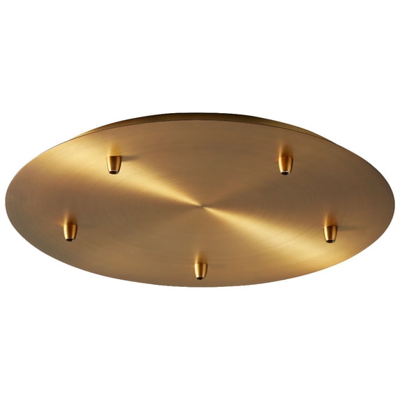 Accessory 19 Inch Multi Pendant Canopy Kit-Aged Brass Finish Oxygen Lighting 3-8-6540