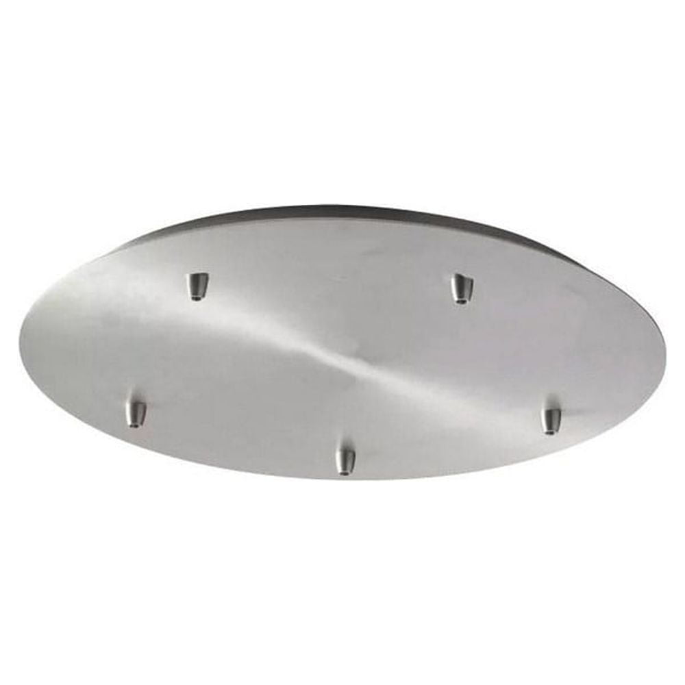 Elegant 19" Satin Nickel Multi-Pendant Canopy Kit