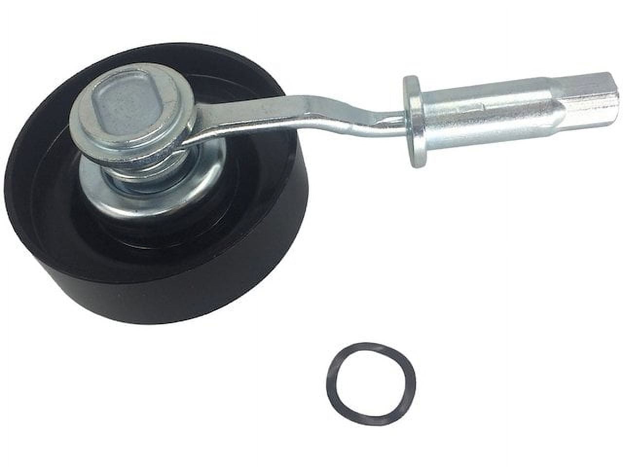 Accessory Belt Idler Pulley - Adjustable Arm - with Bracket - Compatible with 1995 - 2008 Nissan Maxima V6 1996 1997 1998 1999 2000 2001 2002 2003 2004 2005 2006 2007
