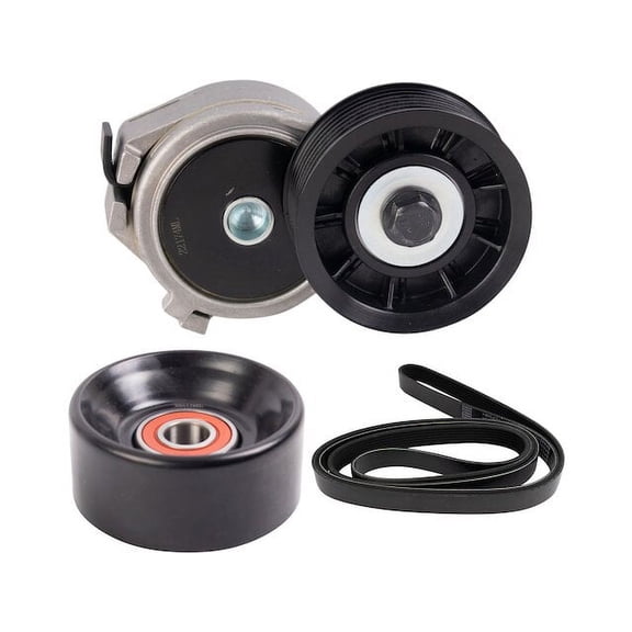 Accessory Belt Tensioner Kit 3 Piece - Compatible with 1997 - 2001 Dodge Ram 1500 1998 1999 2000