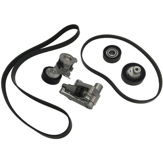 Accessory Belt Tensioner Kit - 6 Piece - Compatible with 2002 - 2006 BMW X5 3.0L 6-Cylinder 2003 2004 2005