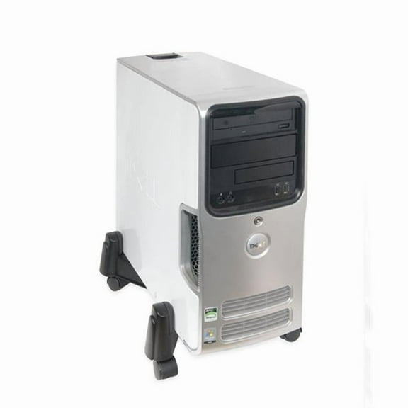 Accessory CPU Stand with 5 Castors Wheel Plastic Black Retail