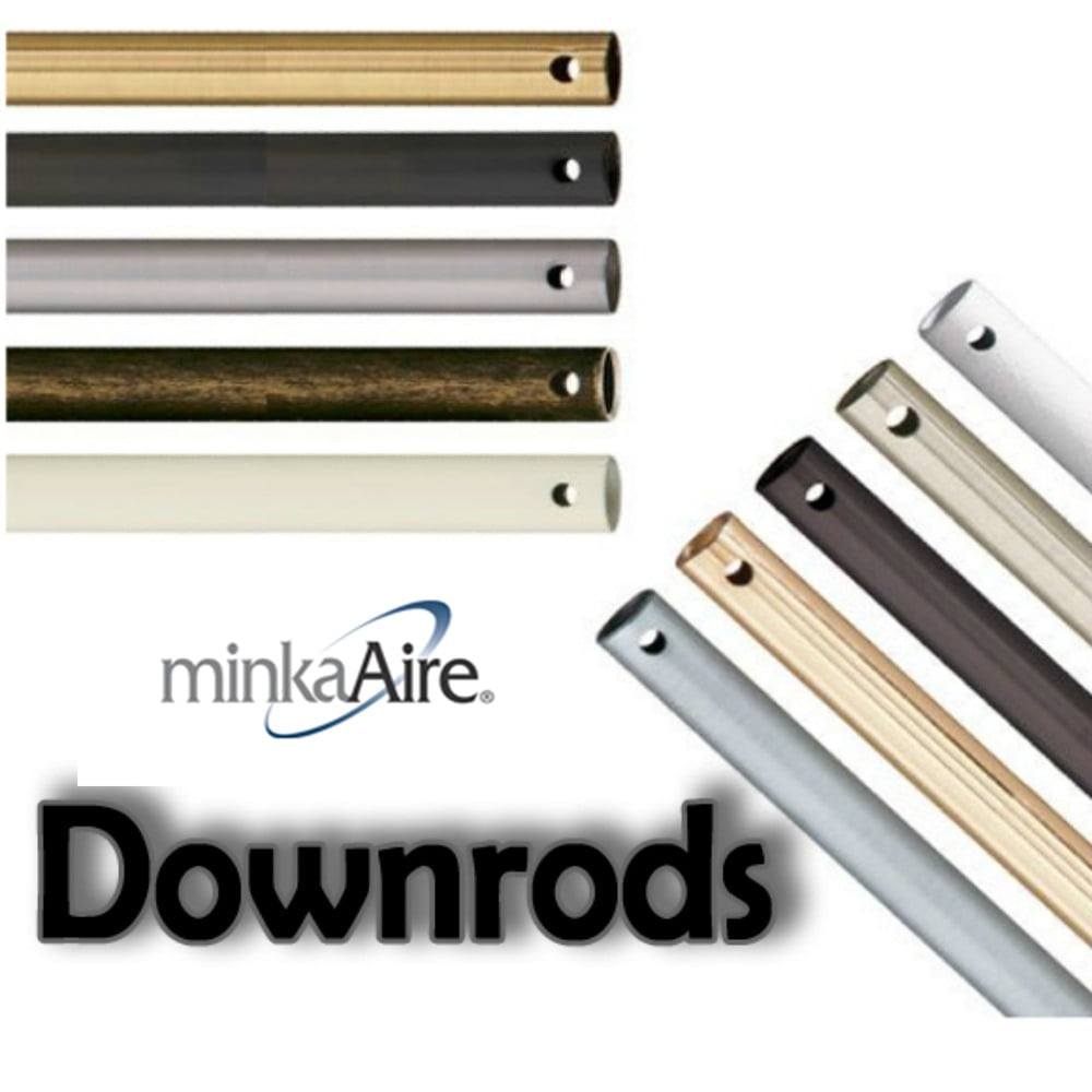 72-Inch Brushed Nickel Steel Ceiling Fan Downrod