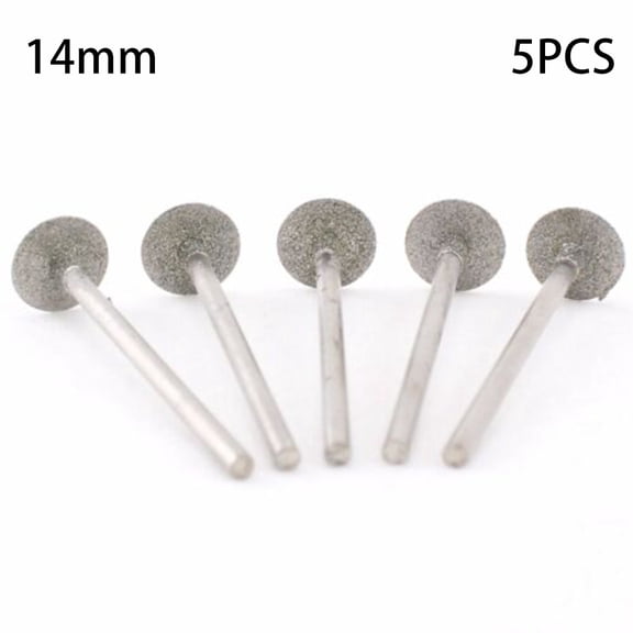 Accessory Diamond Tools Burr Equipment Grinding Head Coated Jade Carving Jewelry Tool T-Head Flat 10 12 14 16Mm