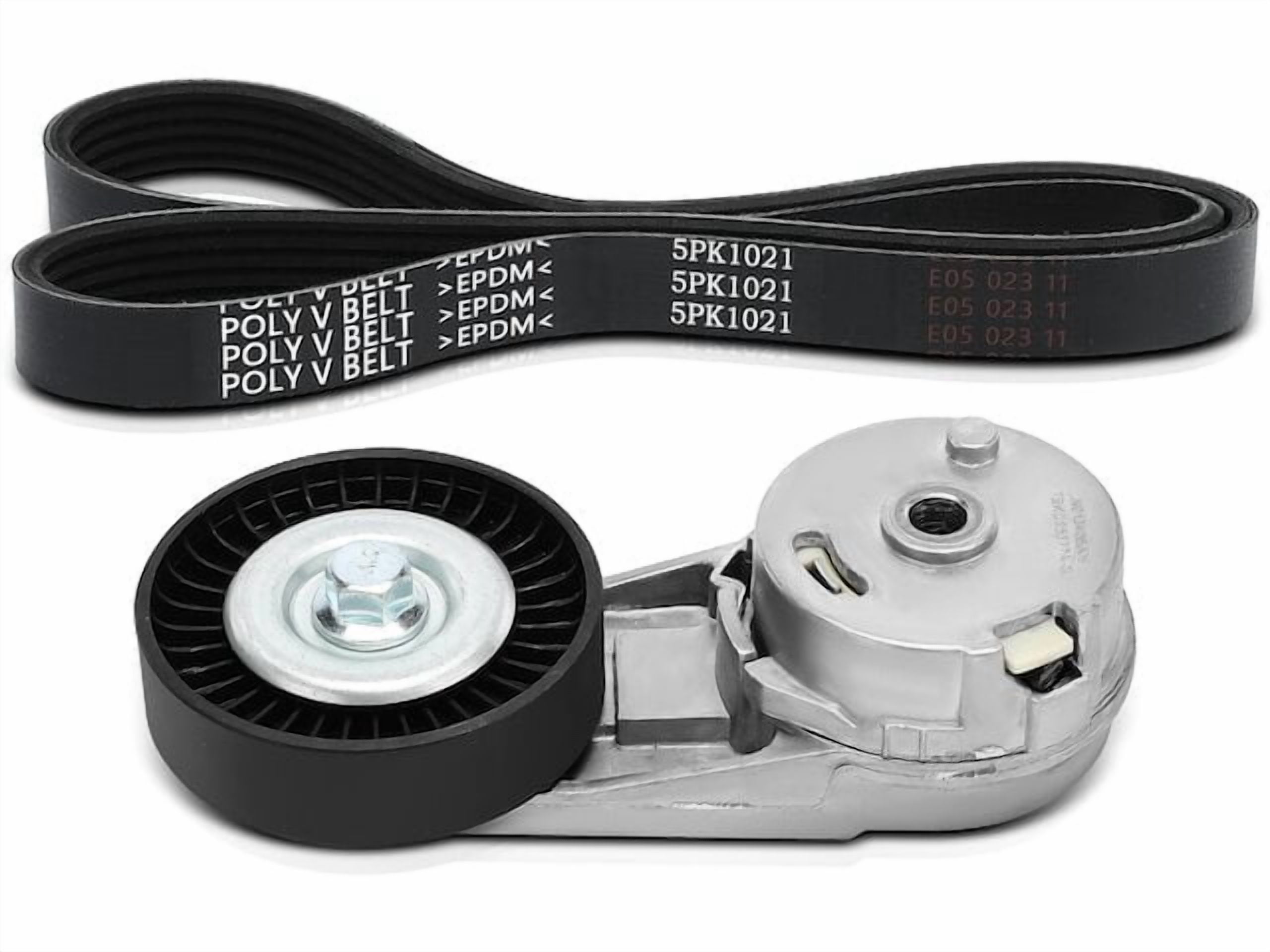 Accessory Drive Belt Kit 2 - Compatible with 2005 - 2012 Chevrolet Malibu - Autopart Premium