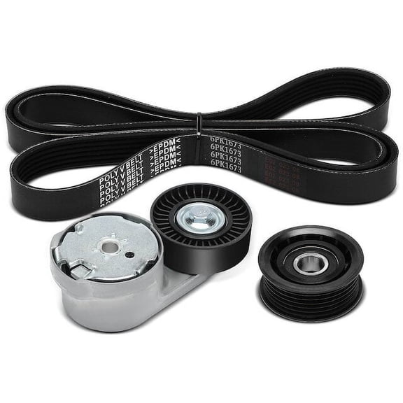 Accessory Drive Belt Kit 3 - Compatible with 2014 - 2021 Dodge Charger 3.6L V6 Naturally Aspirated - Autopart Premium