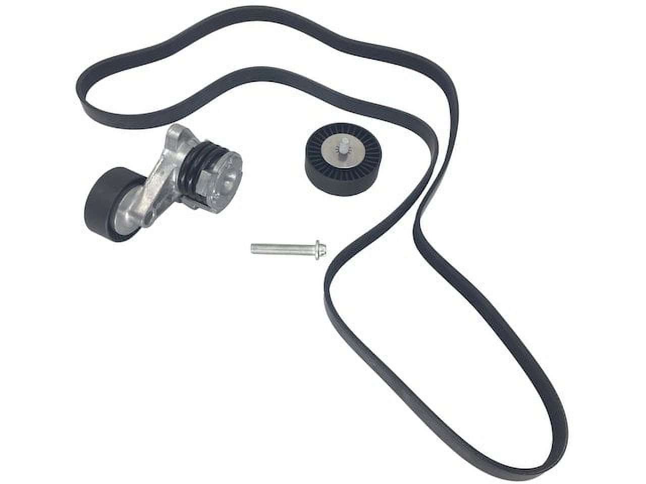 Accessory Drive Belt Kit - Compatible with 2008 BMW 528xi 3.0L 6-Cylinder