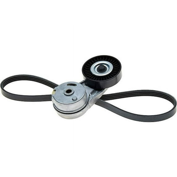 Accessory Drive Serpentine Belt Drive Component Kit - Compatible with 2004 - 2011 Saab 9-3 2.0L 4-Cylinder 2005 2006 2007 2008 2009 2010