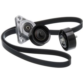 Accessory Drive Serpentine Belt Drive Component Kit - Compatible with 2005 - 2013 Chevy Corvette 6.0L 6.2L 7.0L V8 2006 2007 2008 2009 2010 2011 2012
