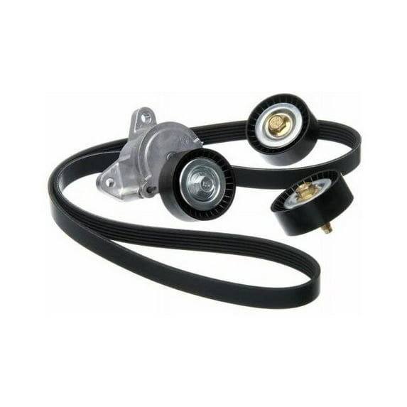 Accessory Drive Serpentine Belt Drive Component Kit - Compatible with 2011 - 2014 Chrysler 200 2.4L 4-Cylinder 2012 2013