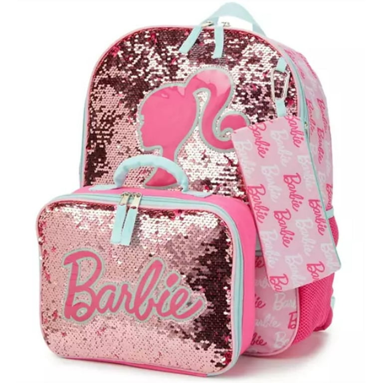 Accessory Innovations Barbie 5-Piece School Backpack Set for Kids