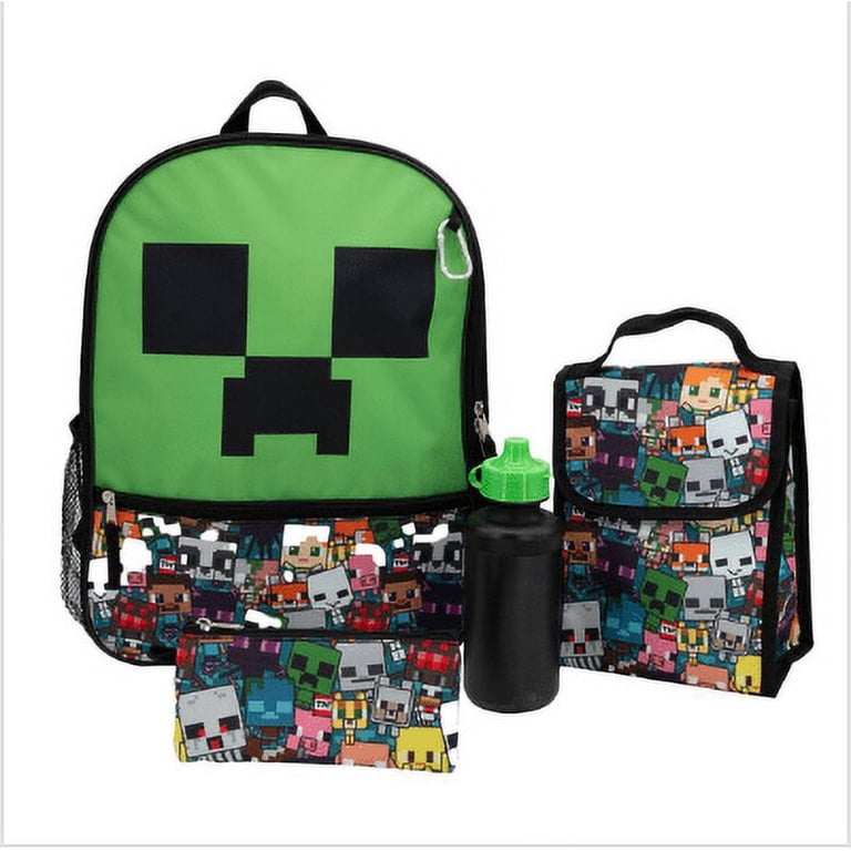 Backpack - Minecraft - Creeper Face set of 5 - Walmart.com