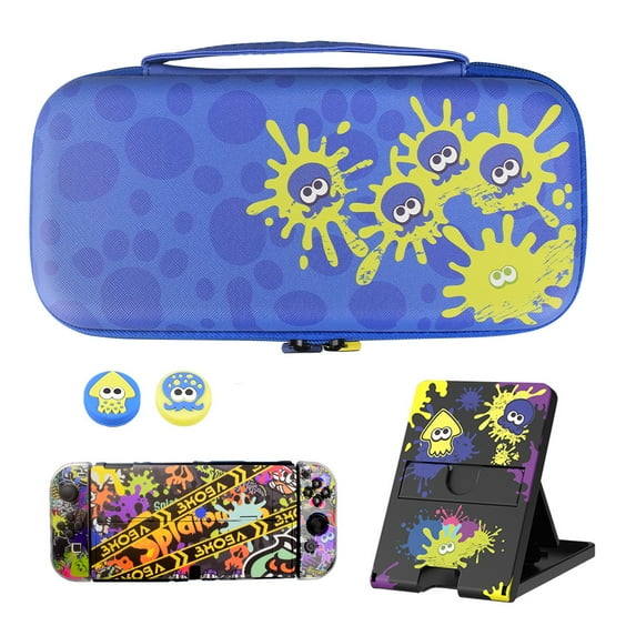 Accessory Kit for Nintendo Switch & OLED - Carrying Case, Protective Case, Stand & Themed Options