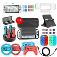 thumbnail image 1 of Accessory Kit for Nintendo Switch/OLED: Protective Case, Screen Protector, Stand & More!, 1 of 23