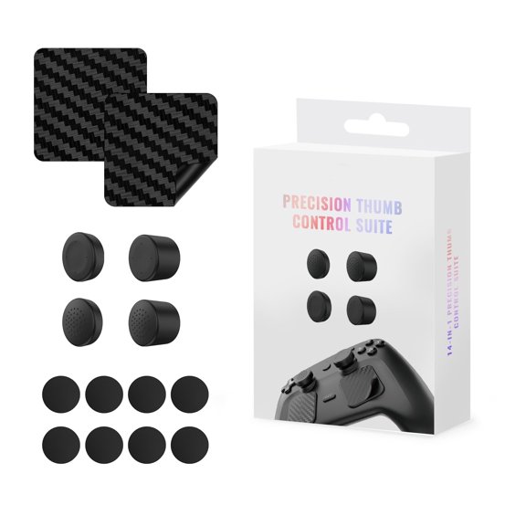 Accessory Kit for Steam Controller 2026,Touchpad Protector,Thumb Grip Caps,Silicone Back Button Enhancement Set