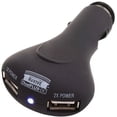 thumbnail image 1 of Universal Dual USB Car Charger with DC Adapter and 2.1A Rapid Charge Output by ReVIVE - Works with Apple , Samsung , LG & More Smartphones , Tablets , MP3 Players & Other Devices!, 1 of 2