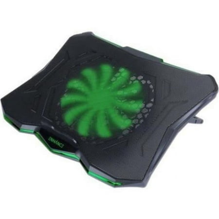 ENHANCE - Cryogen 5 Gaming Laptop Cooling Pad - Adjustable Height - Green