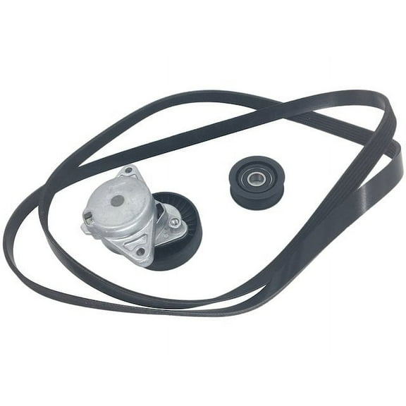 Accessory Serpentine Belt and Tensioner Kit - Compatible with 1999 - 2001 Mercedes-Benz ML430 2000