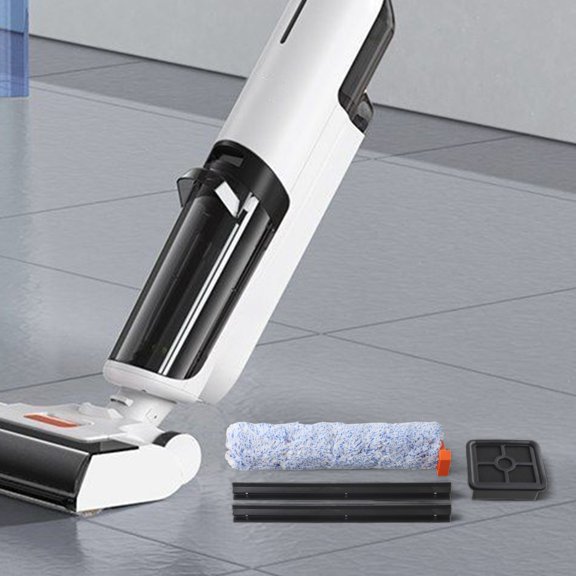 Accessory Set for ILIFE W90 Cordless Vacuum Cleaner Including Main Roller Brush Side Brushes HEPA Filter Mop Pads and Rubber Blade for Wet Dry Cleaning and Hard Floor Care