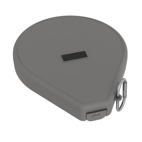 Accessory Storage Box for Earbuds and Small Gear, Hard Shell Hinged Lid Case with Interior Posts and Side Loop for On the Go Organization