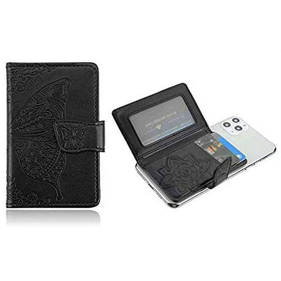 AccessoryHappy Anti-Slip Unisex Universal Adhesive Wallet, Black