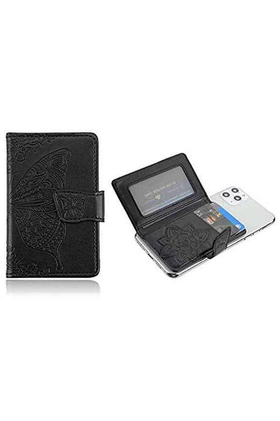 Anti-Slip Unisex Universal Adhesive Wallet, Black