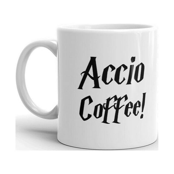 Accio Coffee! Harry Potter Spell Unique Fun Novelty Coffee Tea Ceramic Cup Office Work Mug 11 Oz