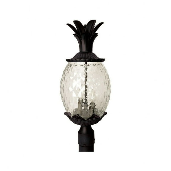 Acclaim 7517BK Lanai Collection 3-Light Post Mount Outdoor Light Fixture, Matte Black