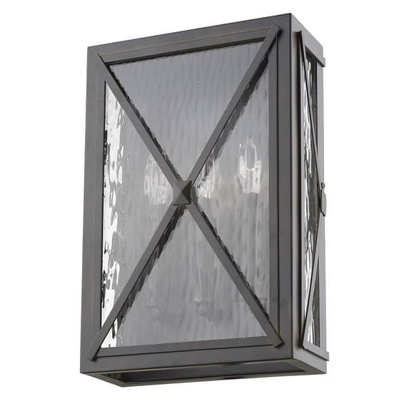 1134ORB Acclaim Lighting Brooklyn 3-Light Wall Light - 10 Inches Wide by 15 Inches High