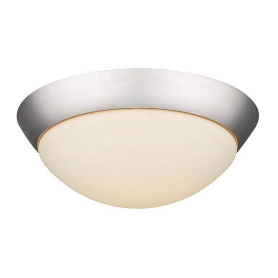 IN51394SN Acclaim Lighting 13 Inch 18W 1 LED Flush Mount - 13 Inches Wide by 4.75 Inches High-Satin Nickel Finish
