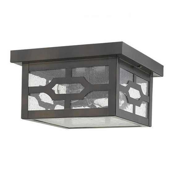 Acclaim Lighting 1765 Calvert 2 Light 9" Wide Outdoor Flush Mount Square Ceiling Fixture