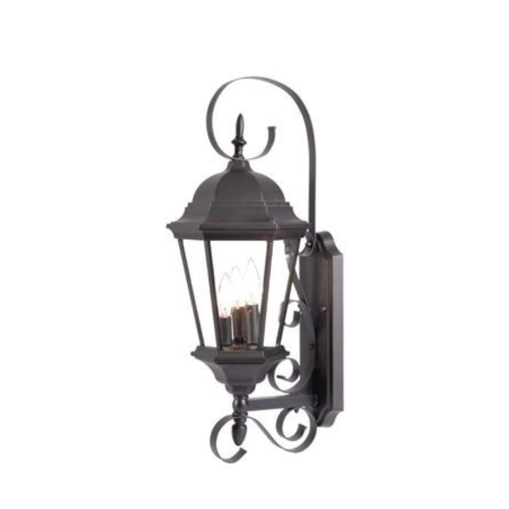 Matte Black Cast Aluminum 25" Outdoor Wall Lantern Sconce