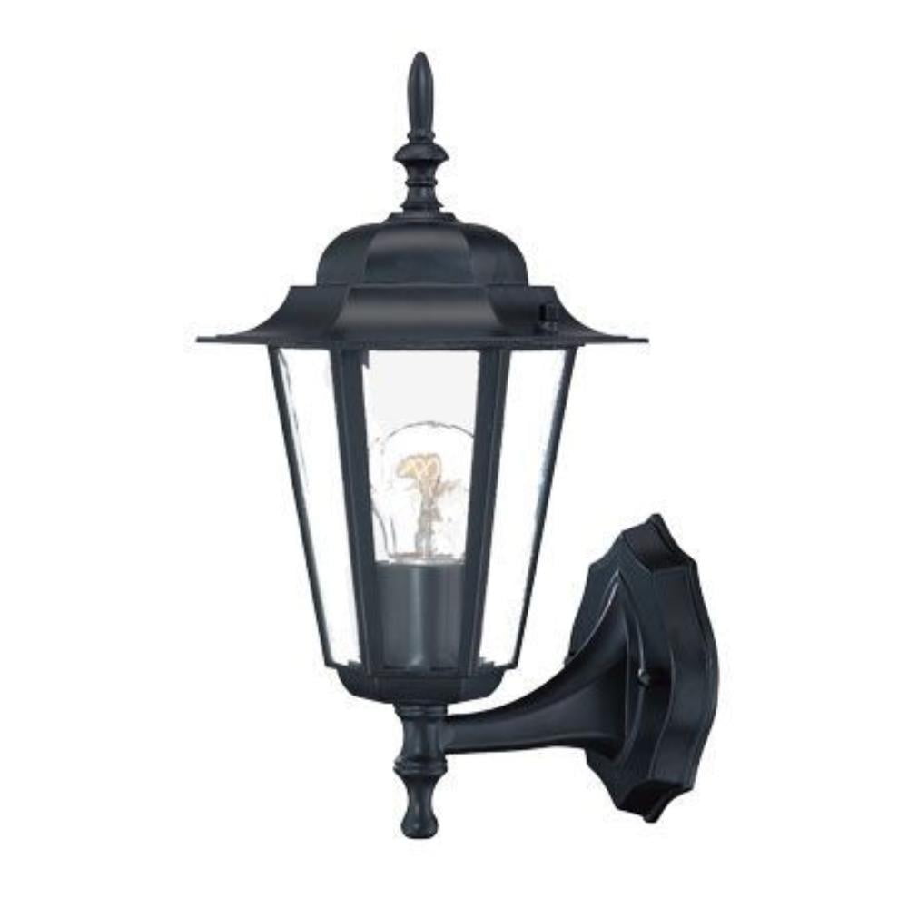 Matte Black Dimmable Lantern Outdoor Wall Sconce