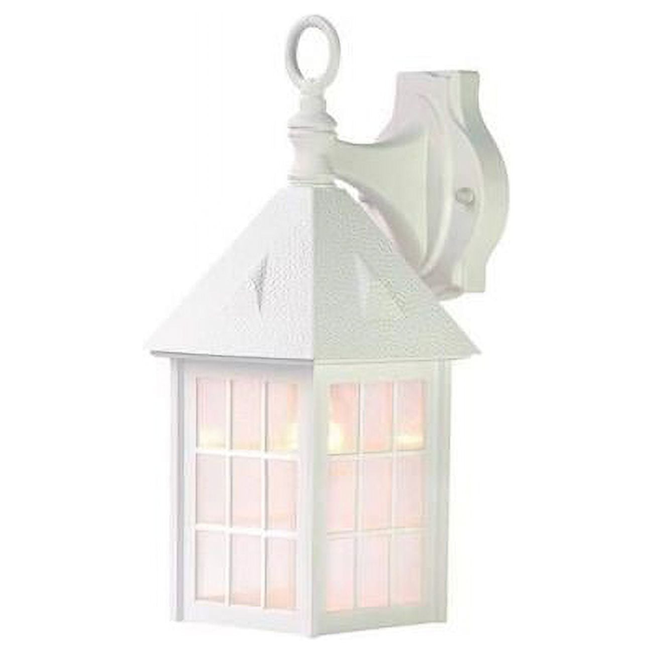 Matte Black 16" Dimmable Lantern Wall Sconce