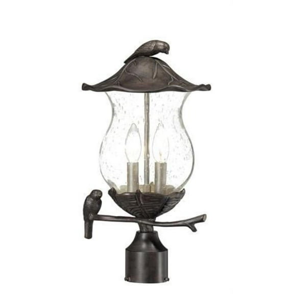 Acclaim Avian 2-Light Outdoor Post Mount - Black Coral - 7567BC/SD
