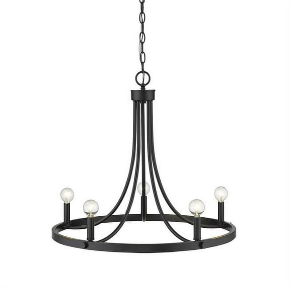 Acclaim Lighting IN11150BK Sawyer 5-Light Matte Black Chandelier