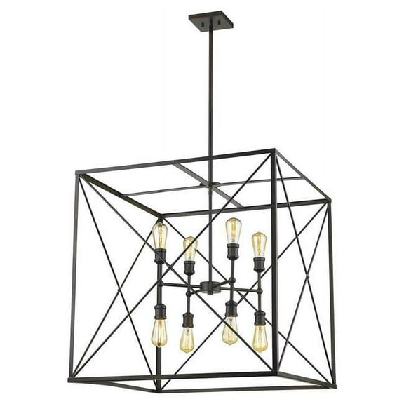 Acclaim Lighting IN21127ORB 30 in. Brooklyn 8-Light Oil-Rubbed Bronze Pendant