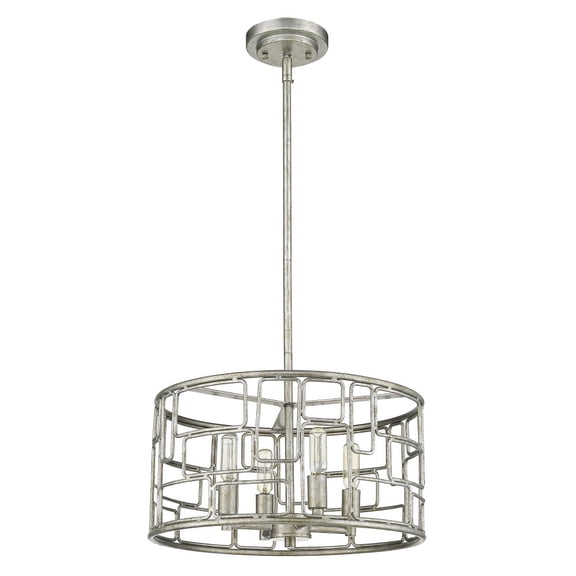 Acclaim Lighting IN21131AS Amoret 4-Light Antique Silver Convertible Pendant