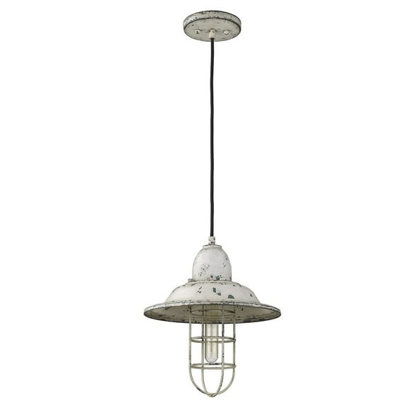 Acclaim Lighting IN31515AI 14.25 in. Iris 1-Light Aged Ivory Pendant