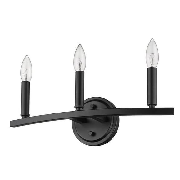 Acclaim Lighting IN41155BK Sawyer 3-Light Matte Black Vanity
