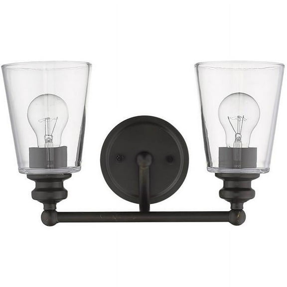 Acclaim Lighting IN41401ORB 5 in. Ceil 2 Light Vanity Wall Light, Oil-Rubbed Bronze