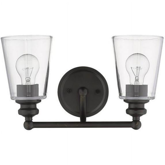 Acclaim Lighting IN41401ORB 5 in. Ceil 2 Light Vanity Wall Light, Oil-Rubbed Bronze
